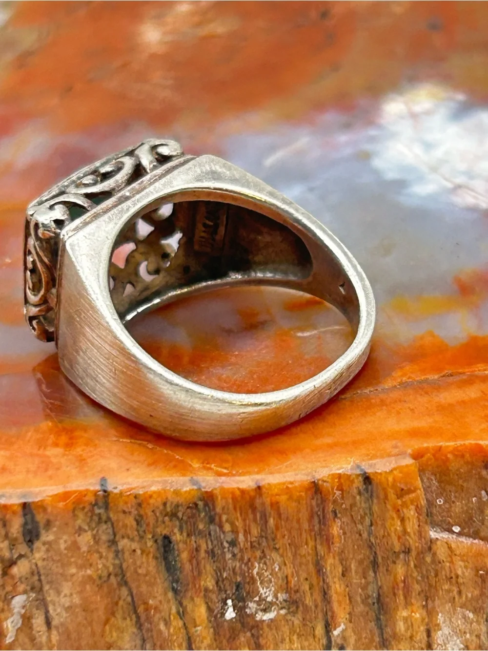 Sterling Silver Turquoise Ring - Size 7